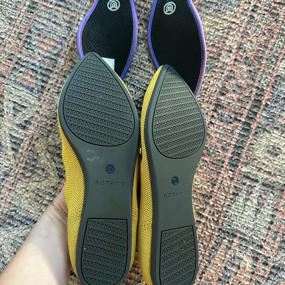 Yellow Rothy’s Flats - Picture 7 of 8